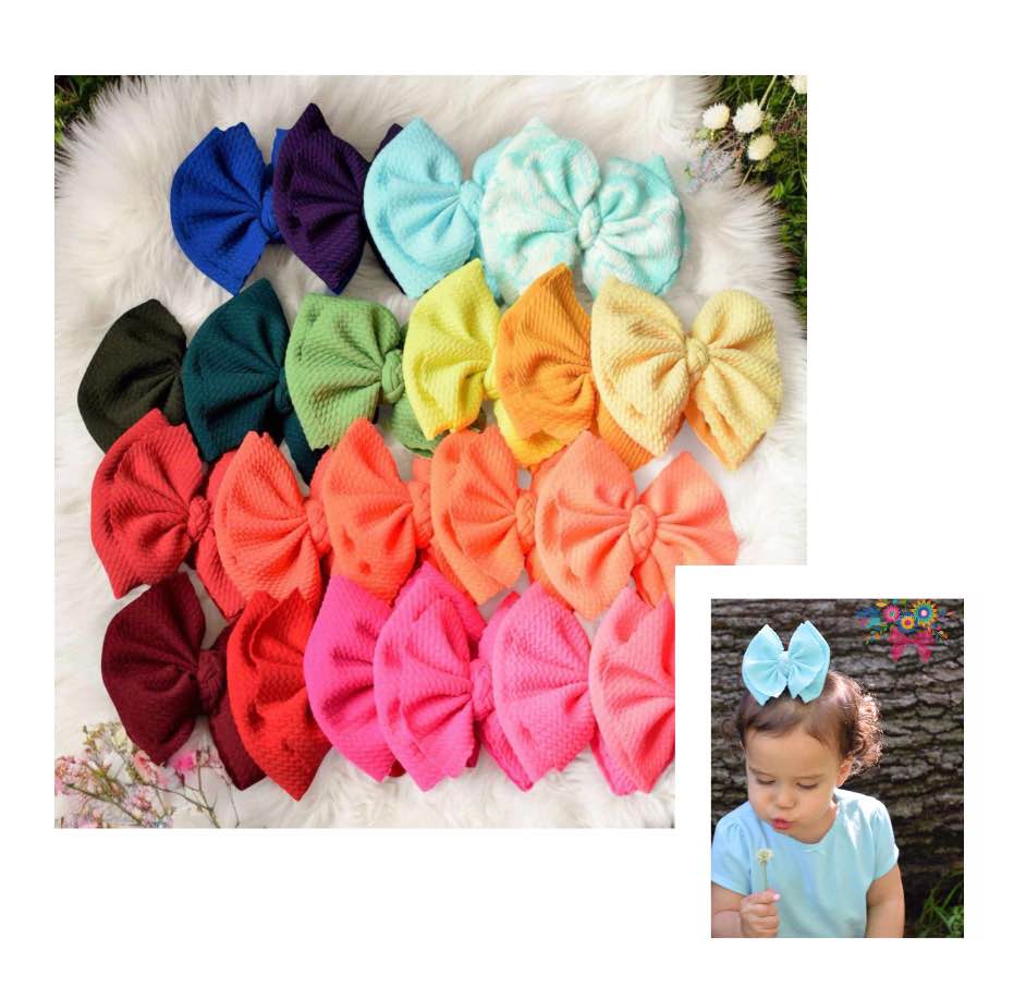 Scallop Layer Fabric Bow