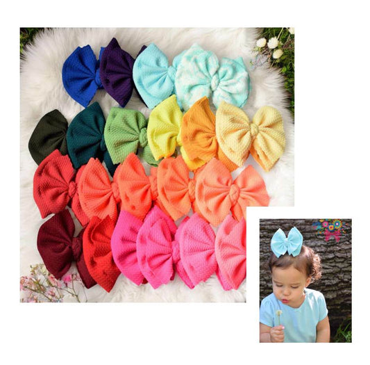 Scallop Layer Fabric Bow