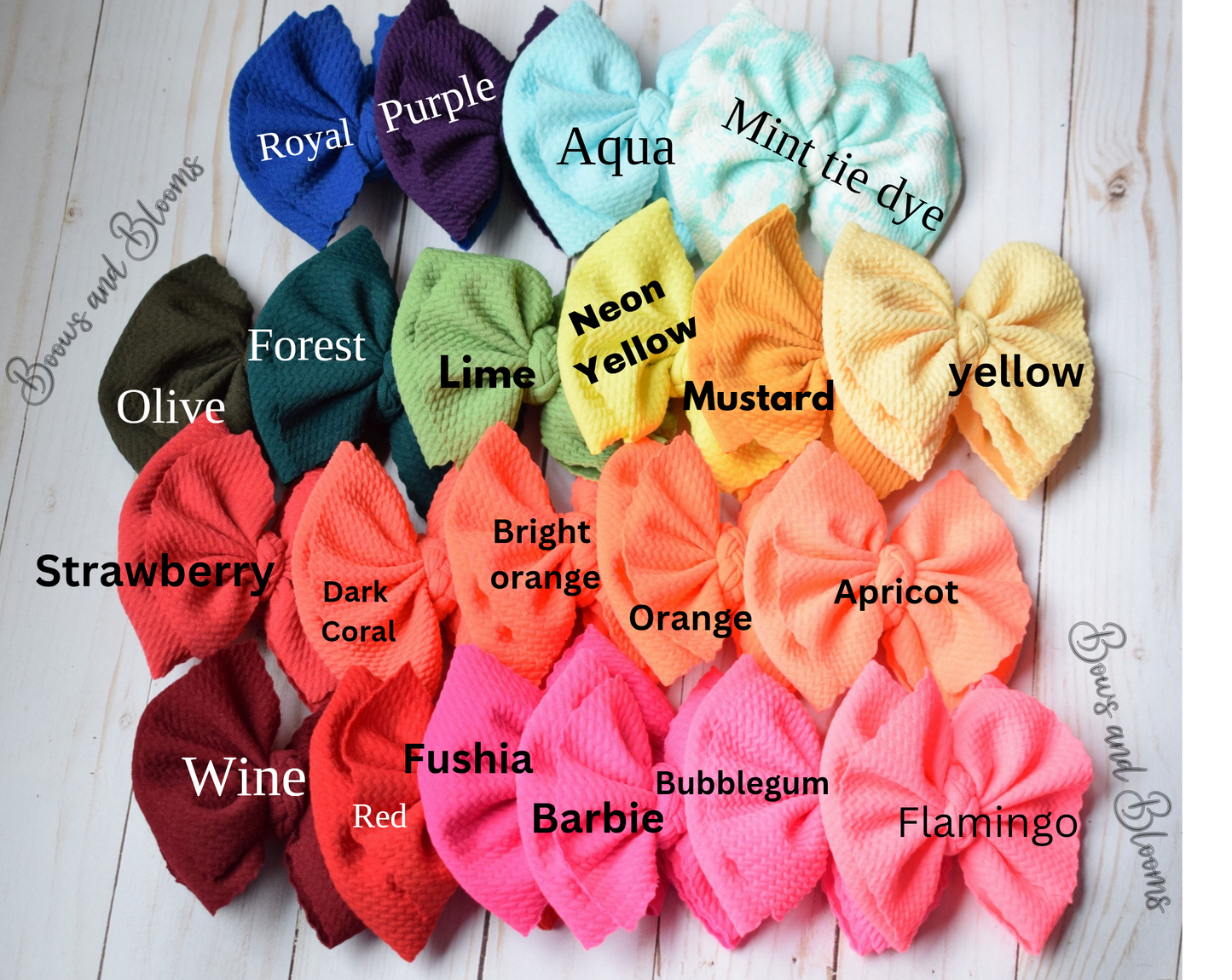 Scallop Layer Fabric Bow