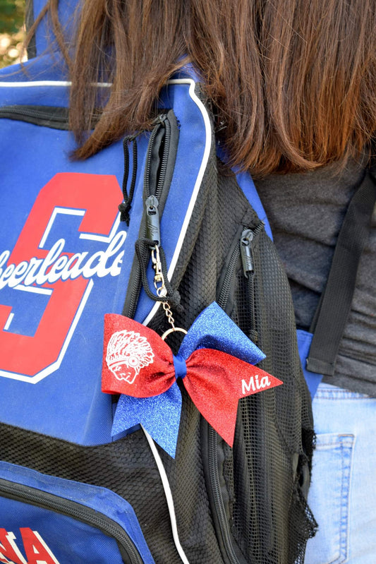 Mini Cheer Bow Keychain