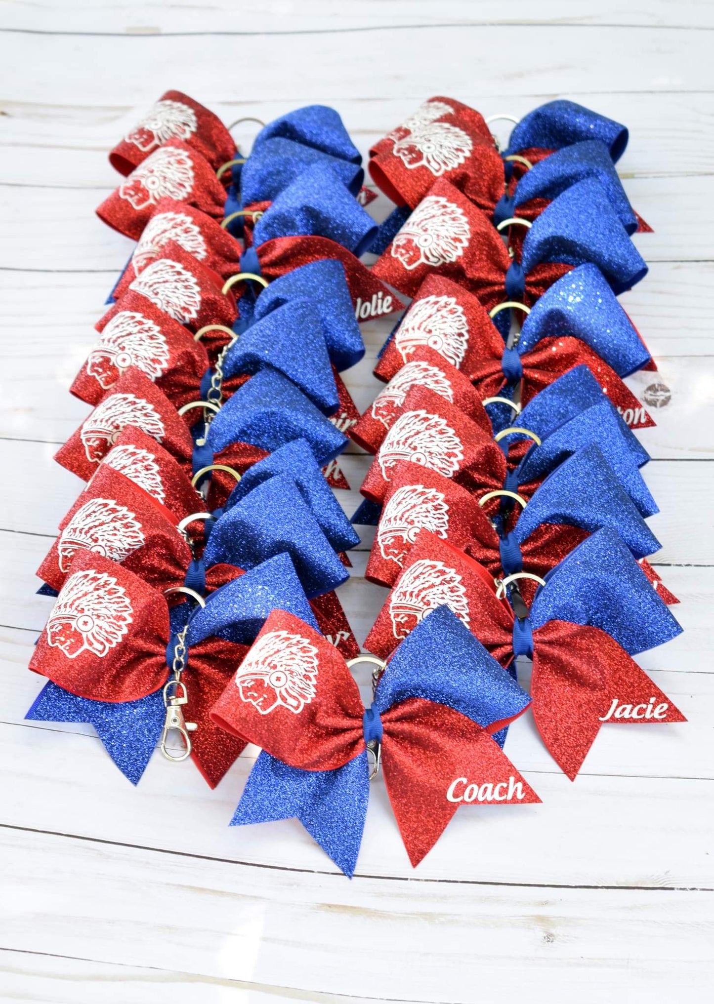 Mini Cheer Bow Keychain