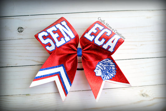 SEN ECA Cheer Bow- RED