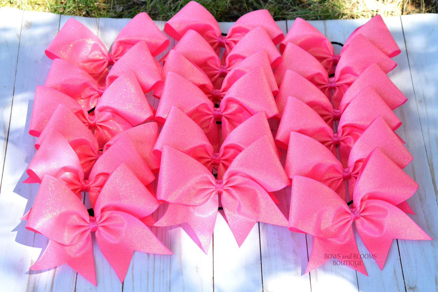 Glitter Cheer Bow solid colors